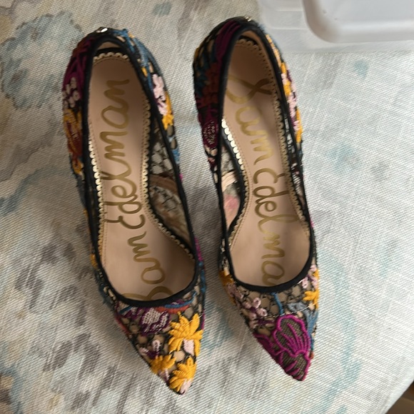 Sam Edelman floral lace Hazel Pump Like New! - Picture 8 of 8